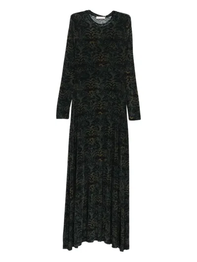 Ulla Johnson Printed Jersey Dress In Green