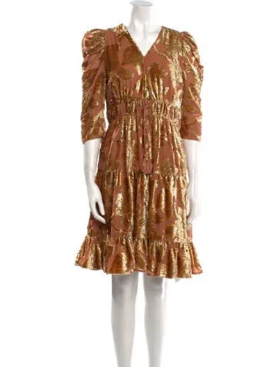 Pre-owned Ulla Johnson Printed Knee-length Dress