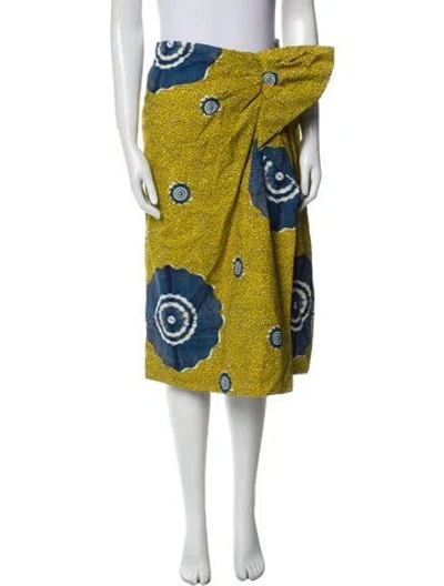 Pre-owned Ulla Johnson Printed Knee-length Skirt In Blue