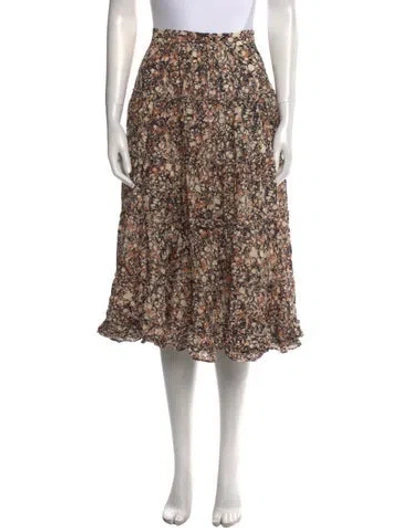 Pre-owned Ulla Johnson Printed Knee-length Skirt In Neutral