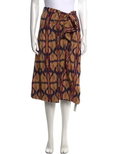 Pre-owned Ulla Johnson Printed Knee-length Skirt In Neutral