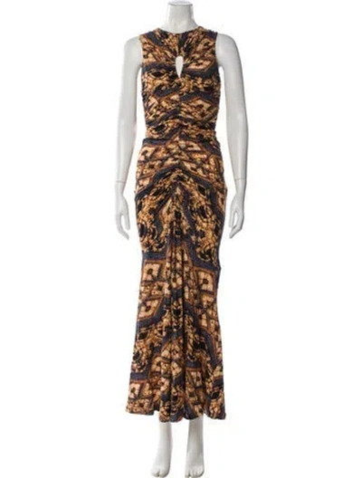 Pre-owned Ulla Johnson Printed Long Dress