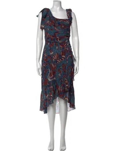 Pre-owned Ulla Johnson Printed Long Dress