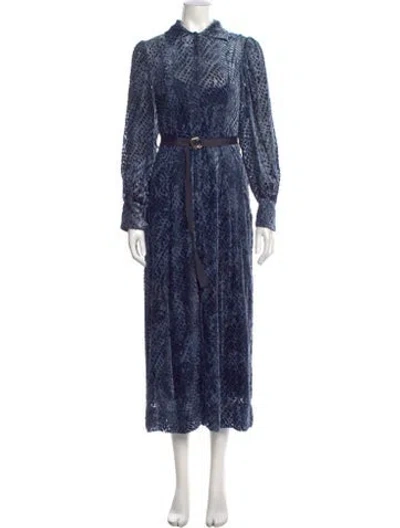 Pre-owned Ulla Johnson Printed Long Dress