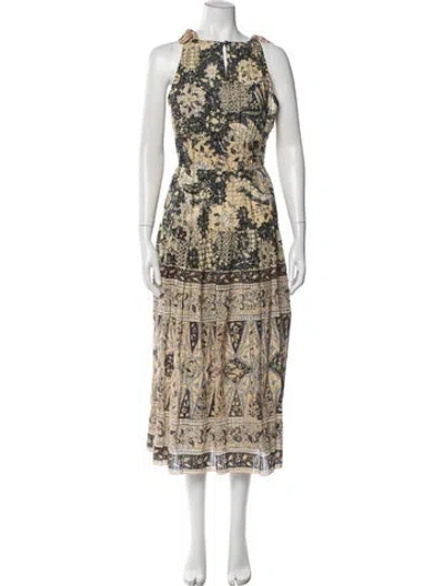 Pre-owned Ulla Johnson Printed Long Dress
