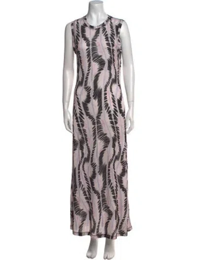 Pre-owned Ulla Johnson Printed Long Dress In Multi