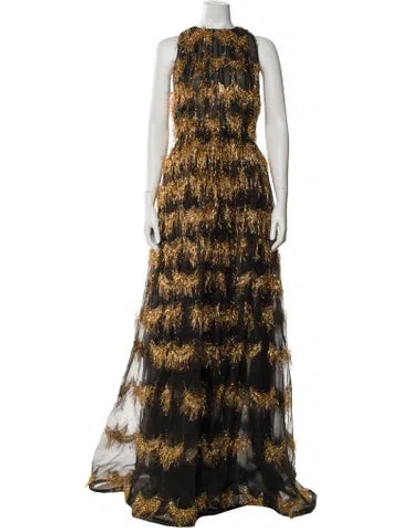 Pre-owned Ulla Johnson Printed Long Dress In Multi