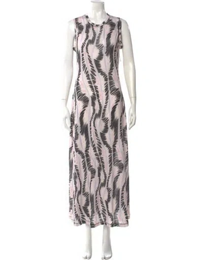 Pre-owned Ulla Johnson Printed Long Dress In Multi