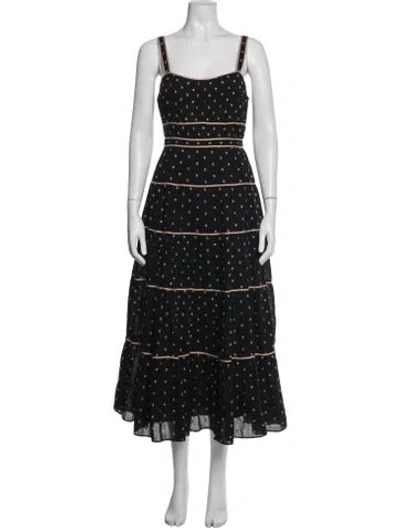Pre-owned Ulla Johnson Printed Long Dress W/ Tags In Blue