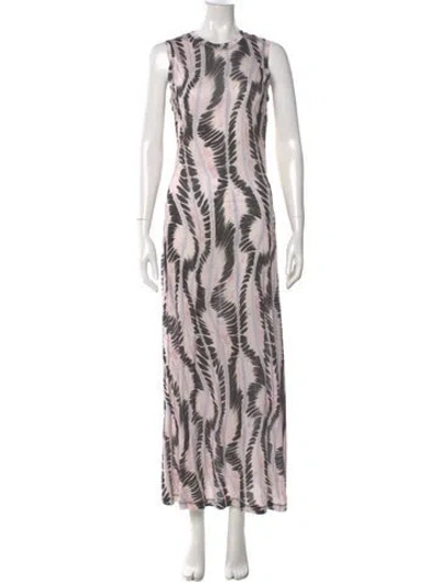 Pre-owned Ulla Johnson Printed Long Dress W/ Tags In Multi