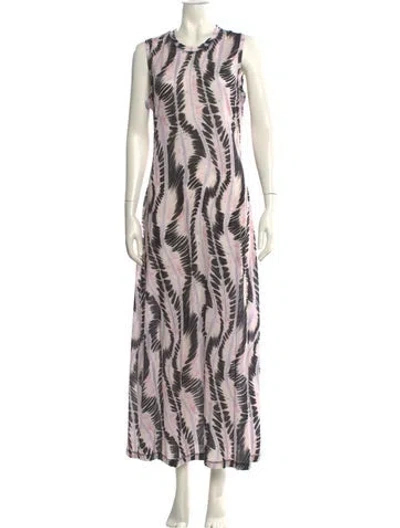 Pre-owned Ulla Johnson Printed Long Dress W/ Tags In Multi