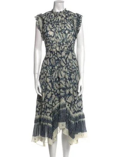 Pre-owned Ulla Johnson Printed Midi Length Dress