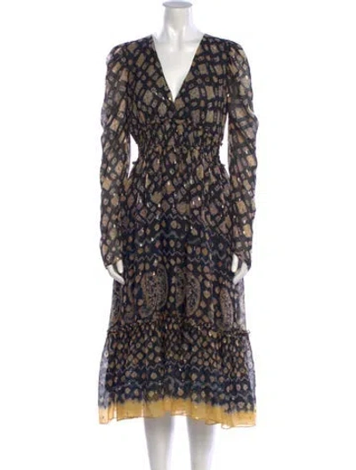 Pre-owned Ulla Johnson Printed Midi Length Dress