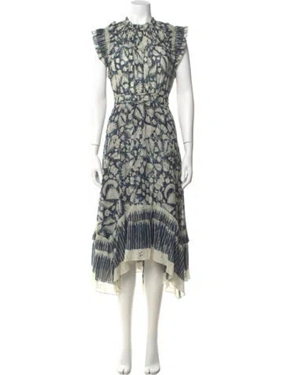 Pre-owned Ulla Johnson Printed Midi Length Dress