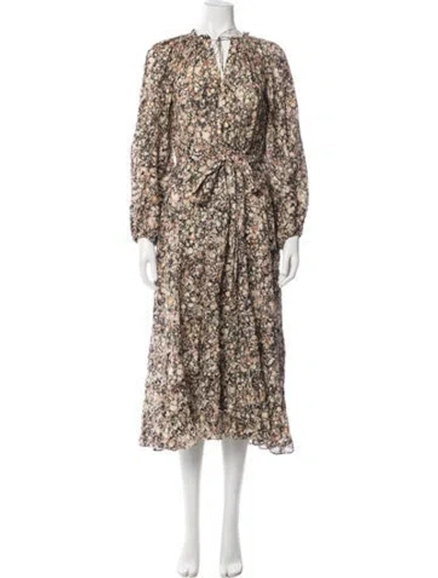 Pre-owned Ulla Johnson Printed Midi Length Dress
