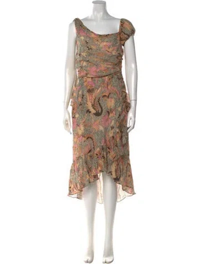 Pre-owned Ulla Johnson Printed Midi Length Dress