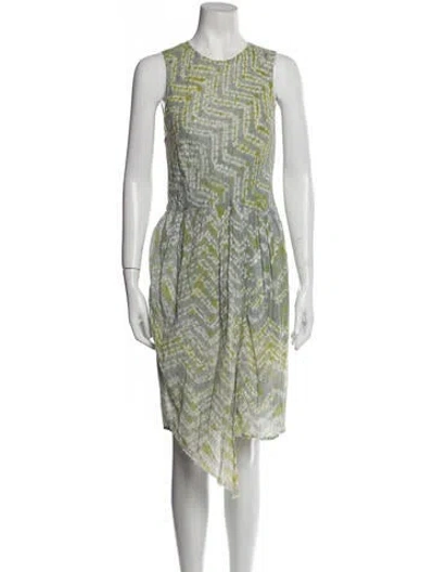 Pre-owned Ulla Johnson Printed Midi Length Dress In Blue