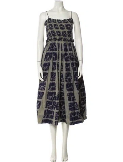 Pre-owned Ulla Johnson Printed Midi Length Dress In Multi