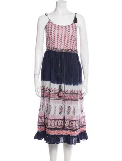 Pre-owned Ulla Johnson Printed Midi Length Dress In Multi