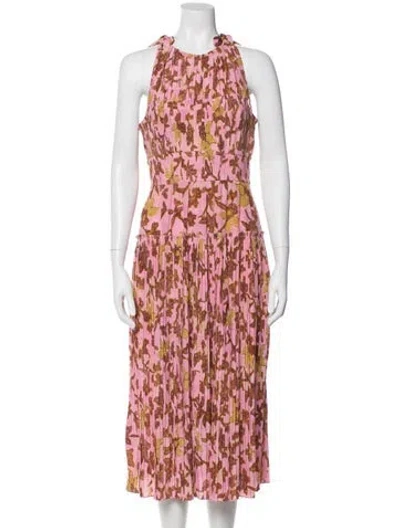 Pre-owned Ulla Johnson Printed Midi Length Dress In Multi