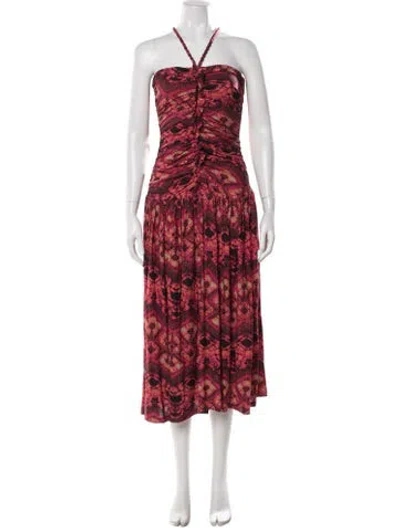 Pre-owned Ulla Johnson Printed Midi Length Dress In Multi