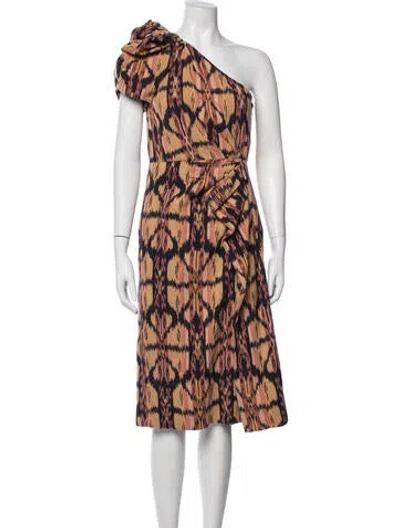 Pre-owned Ulla Johnson Printed Midi Length Dress In Multi