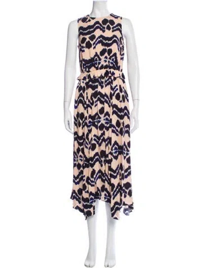 Pre-owned Ulla Johnson Printed Midi Length Dress W/ Tags