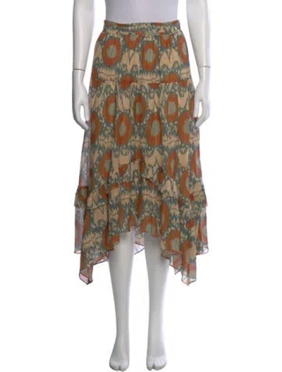 Pre-owned Ulla Johnson Printed Midi Length Skirt