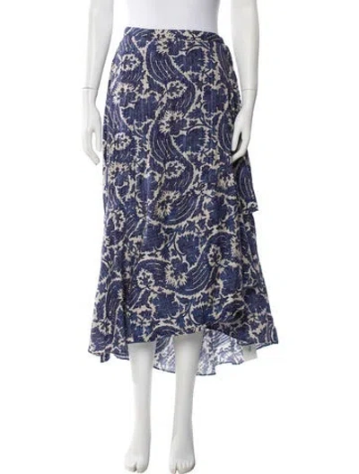 Pre-owned Ulla Johnson Printed Midi Length Skirt In Multi
