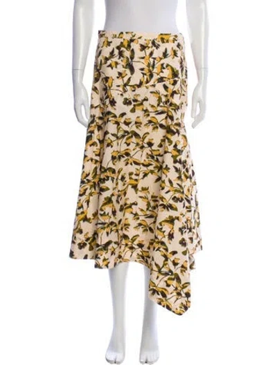 Pre-owned Ulla Johnson Printed Midi Length Skirt In Multi