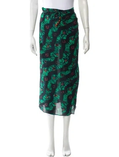 Pre-owned Ulla Johnson Printed Midi Length Skirt In Multi