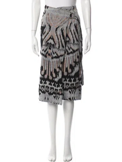 Pre-owned Ulla Johnson Printed Midi Length Skirt In Multi