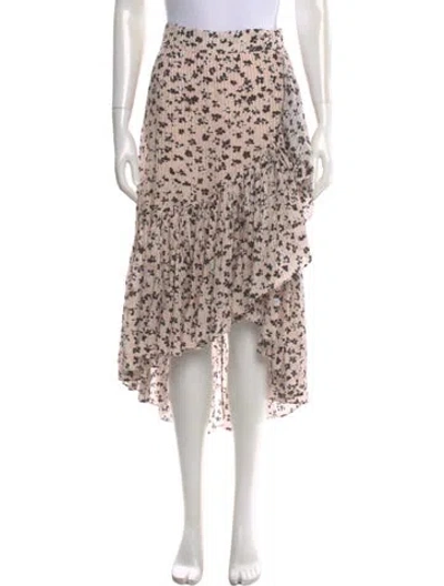 Pre-owned Ulla Johnson Printed Midi Length Skirt In Neutral