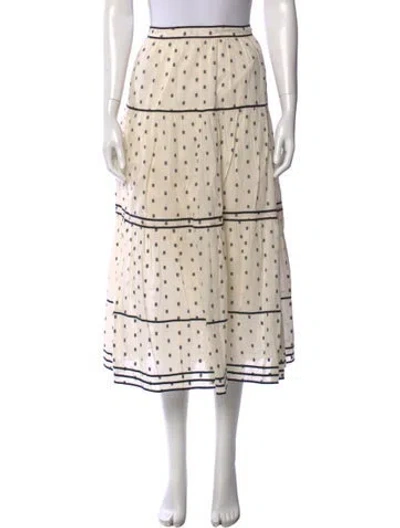 Pre-owned Ulla Johnson Printed Midi Length Skirt In Neutral