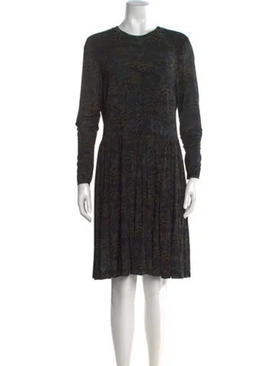 Pre-owned Ulla Johnson Printed Mini Dress In Black