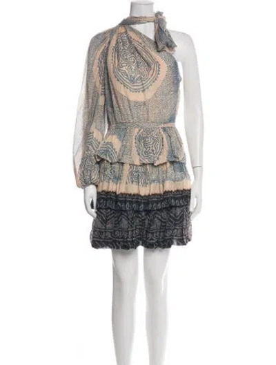 Pre-owned Ulla Johnson Printed Mini Dress In Green