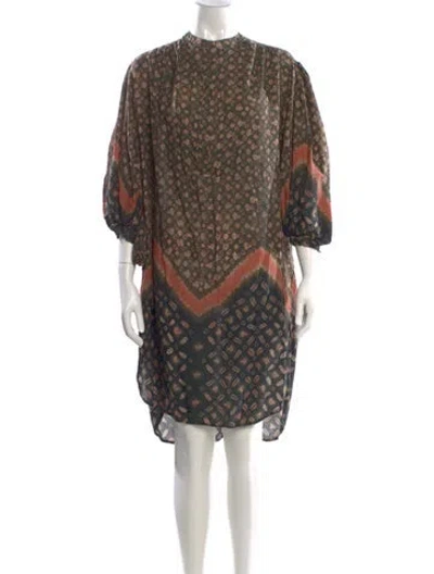 Pre-owned Ulla Johnson Printed Mini Dress In Multi
