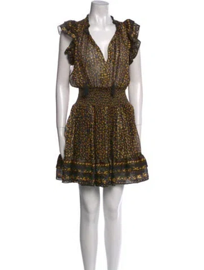 Pre-owned Ulla Johnson Printed Mini Dress In Multi