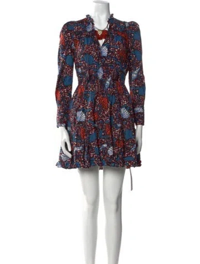 Pre-owned Ulla Johnson Printed Mini Dress In Multi
