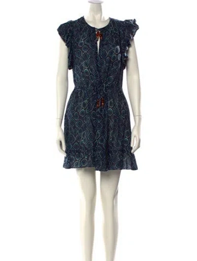Pre-owned Ulla Johnson Printed Mini Dress In Multi