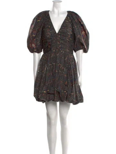 Pre-owned Ulla Johnson Printed Mini Dress In Multi