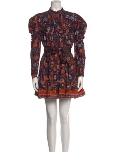 Pre-owned Ulla Johnson Printed Mini Dress In Multi