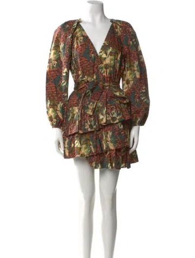 Pre-owned Ulla Johnson Printed Mini Dress In Multi