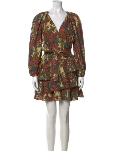 Pre-owned Ulla Johnson Printed Mini Dress In Multi