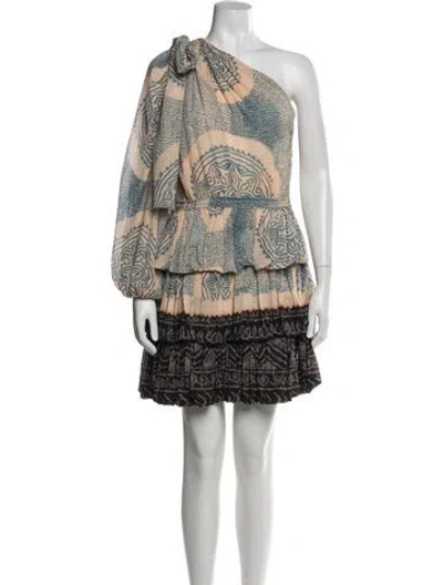 Pre-owned Ulla Johnson Printed Mini Dress In Multi