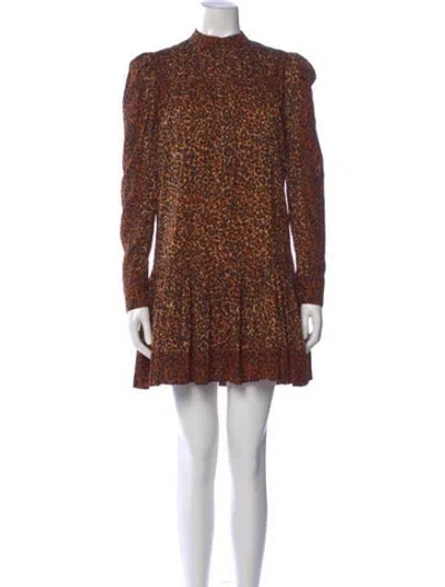 Pre-owned Ulla Johnson Printed Mini Dress In Multi