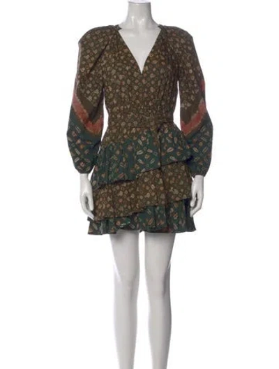 Pre-owned Ulla Johnson Printed Mini Dress In Multi