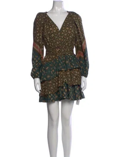 Pre-owned Ulla Johnson Printed Mini Dress In Multi