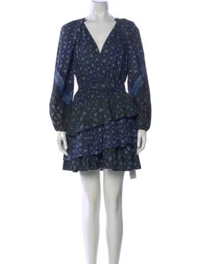 Pre-owned Ulla Johnson Printed Mini Dress In Multi