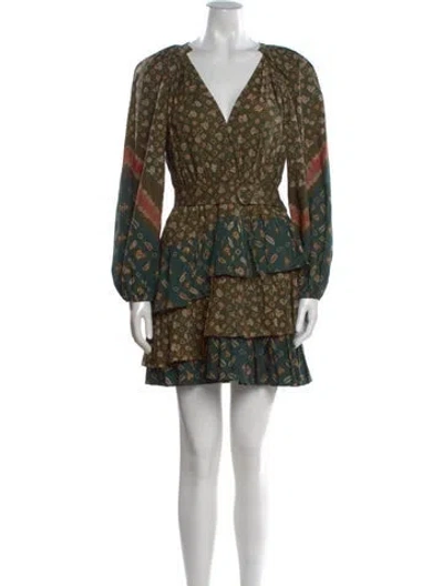 Pre-owned Ulla Johnson Printed Mini Dress In Multi